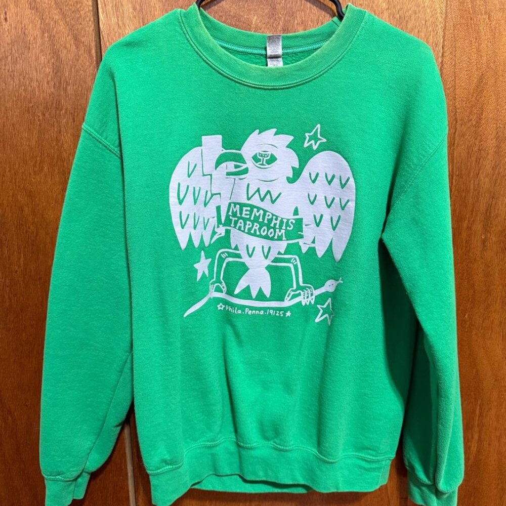 Philadelphia Eagles Memphis Taproom Crewneck Sweatshirt - Size M